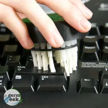 Germ Geek Keyboard Cleaning Brush Set - Multi-Purpose Electronics Cleaner for MacBook, Laptop, Phone & AirPods - USA Made Premium Cleaning Kit - Universal Computer Cleaning Tool