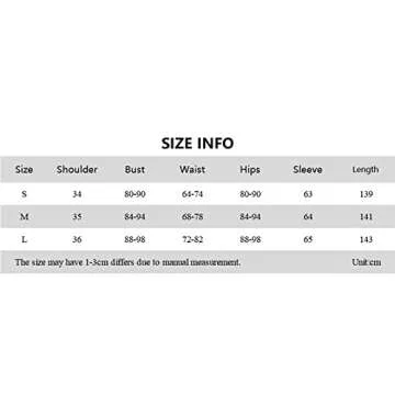 WPNAKS Women Yoga Jumpsuits Workout Ribbed Long Sleeve Sport Jumpsuits Bodycon Full Body Romper Bodysuit One-Piece Playsuit (C White , S )