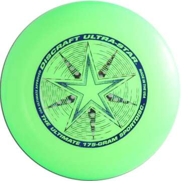 Discraft Ultrastar Sportdisc 175g Stock Ultimate Frisbee Sport Flying Disc Bright Orange