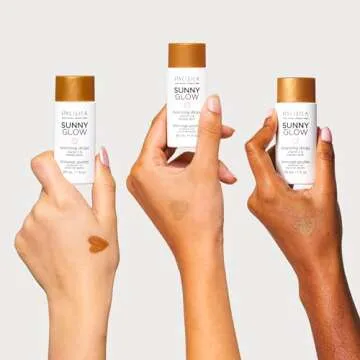 Pacifica Liquid Face Bronzing Drops - Sunny Glow Liquid Bronzer For Face & Skin - Illuminating Highlighting Makeup -w/Vitamin C, for Cheeks & Forehead Vegan Cruelty Free Dermatologist Tested