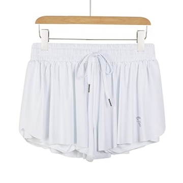 Shop Luogongzi 2-in-1 Flowy Mini Shorts for Comfort
