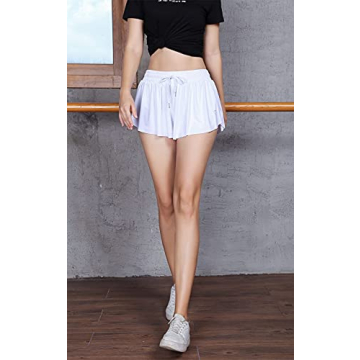 Shop Luogongzi 2-in-1 Flowy Mini Shorts for Comfort