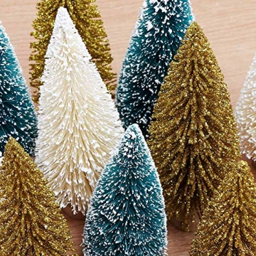 Mini Christmas Trees Set for Festive Tabletop Decor