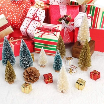 Mini Christmas Trees Set for Festive Tabletop Decor