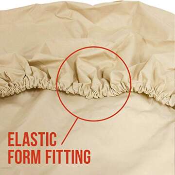 TCP Global Waterproof Canvas Tire Covers - Set of 4