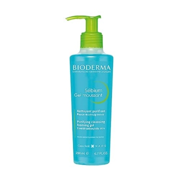 Bioderma Sébium Foaming Gel Pump, Cleansing and MakeUp Removing, Skin Purifying for Combination to ...
