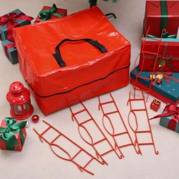 RUODON Holiday Lights Storage Holders & Bag Set for 164 Feet