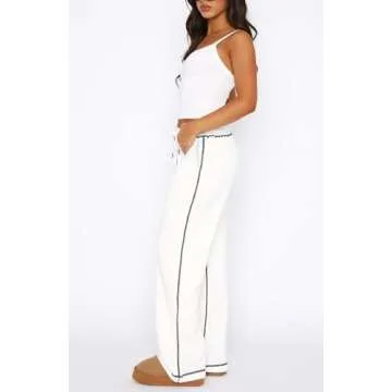 Soft Wide Leg Sweatpants for Women with Pockets