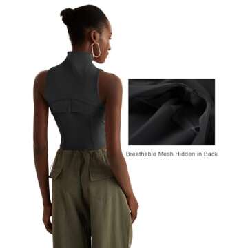 KTILG Bbl Jacket Women Workout Zip-Up Jackets Gym Clothes Athletic Crop Yoga Running Pullover Activewear Fitted Compression dry Seamless Sports Active Tight Fitness Work out Tops