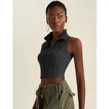 KTILG Bbl Jacket Women Workout Zip-Up Jackets Gym Clothes Athletic Crop Yoga Running Pullover Activewear Fitted Compression dry Seamless Sports Active Tight Fitness Work out Tops