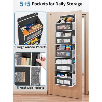 JARLINK Over The Door Organizer - 5 Shelf Storage Solution