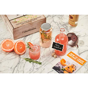 Spirit Infusion Kit - Infuse Your Booze - Alcohol Infusion Kit with Recipes to Make Over 70 Flavored Vodkas. This Liquor Infusion Kit Makes a Great Cocktail Gift!