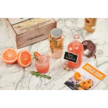 Spirit Infusion Kit - Infuse Your Booze - Alcohol Infusion Kit with Recipes to Make Over 70 Flavored Vodkas. This Liquor Infusion Kit Makes a Great Cocktail Gift!