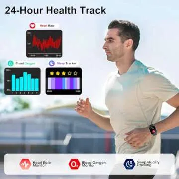 Curve Military Smart Watch for Men with Call Features and Health Monitoring