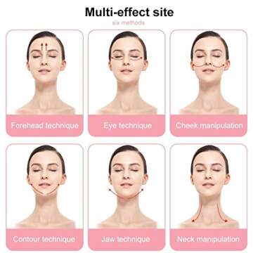 PureNice Jade Roller & Gua Sha Facial Tools Set -Natural Quartz Face Roller Massager for Skin Care, Relieving Wrinkle & Muscle Relaxing