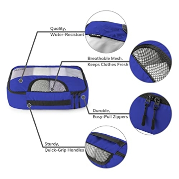 Veken 6 Set Packing Cubes for Ultimate Travel Organization