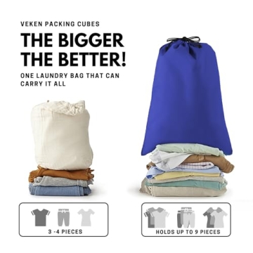Veken 6 Set Packing Cubes for Ultimate Travel Organization