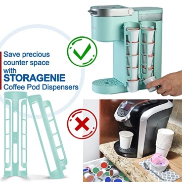 Stylish STORAGENIE K Cup Holder for Keurig - Space Saver