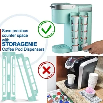 Stylish STORAGENIE K Cup Holder for Keurig - Space Saver
