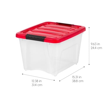19 Quart Stackable Storage Bins for Holiday Organization