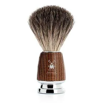 MÜHLE RYTMO 4-piece Pure Badger Double Edge Safety Razor (Closed Comb) Shaving Set For Men - Perfect for Every Day Use, Barbershop Quality Close Smooth Shave