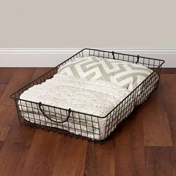 Spectrum Stowaway Wire Basket for Stylish Organization