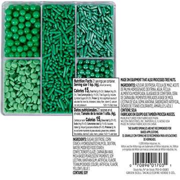 Wilton Blue, Green and Coral Sprinkles Tackle Box Set, 3-Piece