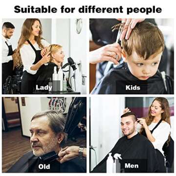 Professional Waterproof Barber Cape for All Ages