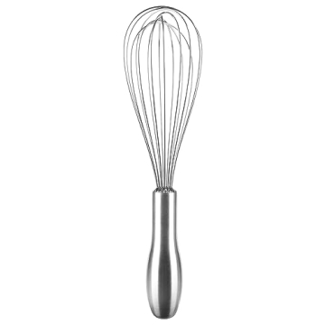 OYV 18/10 Stainless Steel Whisk, Ergonomic Handle, Dishwasher Safe Metal Whisk, Professional Whisk f...