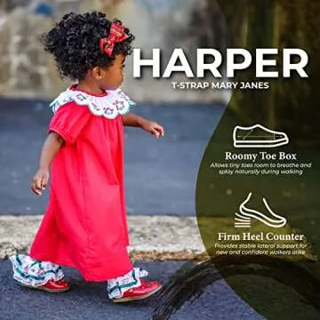 FOOTMATES Harper Mary Jane Shoes for Toddlers - Stylish & Comfortable