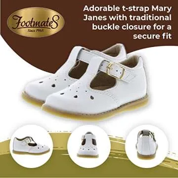 FOOTMATES Harper Mary Jane Shoes for Toddlers - Stylish & Comfortable