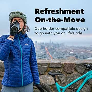 MiiR Flip Traveler 20oz - Double-Wall Vacuum Insulated with Leakproof Flip Lid, BPA-Free Stainless S...