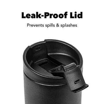 MiiR Flip Traveler 20oz - Double-Wall Vacuum Insulated with Leakproof Flip Lid, BPA-Free Stainless Steel Construction, Insulated Tumbler for Hot or Cold Drinks