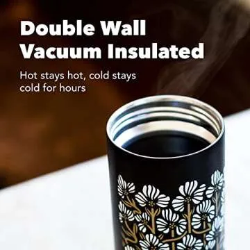 MiiR Flip Traveler 20oz - Double-Wall Vacuum Insulated with Leakproof Flip Lid, BPA-Free Stainless Steel Construction, Insulated Tumbler for Hot or Cold Drinks