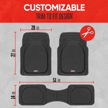 Motor Trend FlexTough All-Weather Floor Mats - Full Set