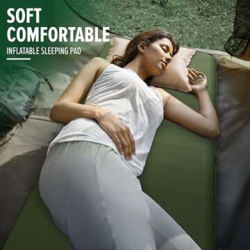 SKYEMAC Self Inflating Sleeping Pad for Outdoor Comfort