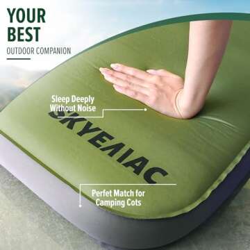 SKYEMAC Self Inflating Sleeping Pad for Outdoor Comfort