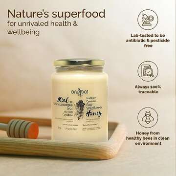 OneRoot Canadian Flower Honey 100% Pure Raw & Creamed