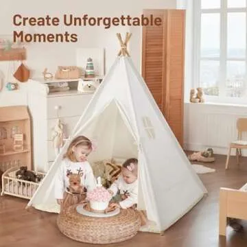 Kids Teepee Tent for Fun Indoor & Outdoor Playhouse