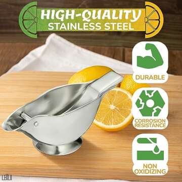 Bird Lemon Squeezer Stainless Steel - Lime Juice Press Lime Squeezer Bird Shaped Lemon Squeezer Manu...