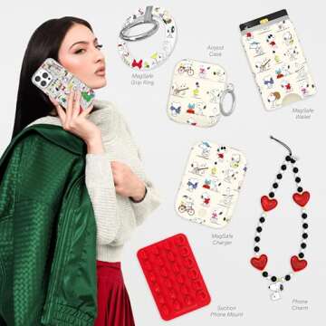 VELVET CAVIAR x Snoopy Phone Case for iPhone 16 Pro Max - Compatible with MagSafe [10ft Drop Tested]...