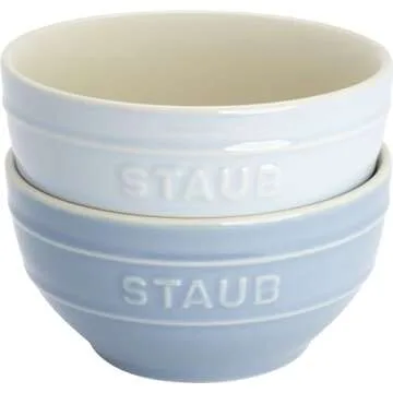 Staub Ceramic 6-pc 4.75-inch Small Universal Bowl Macaron Pastel Colors