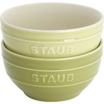 Staub Ceramic 6-pc 4.75-inch Small Universal Bowl Macaron Pastel Colors