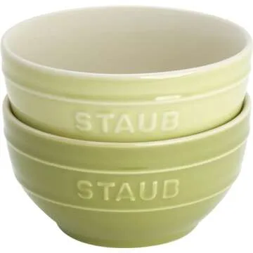 Staub Ceramic 6-pc 4.75-inch Small Universal Bowl Macaron Pastel Colors