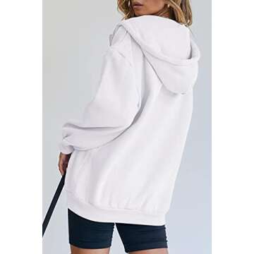 Kissfix Women's Y2K Zip Up Hoodie - Cute Oversized Fashion