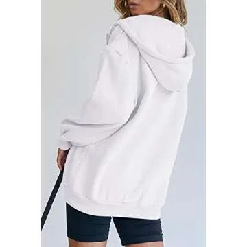 Kissfix Women's Y2K Zip Up Hoodie - Cute Oversized Fashion