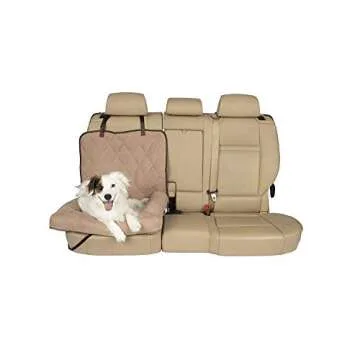 PetSafe Happy Ride Car Dog Bed - Best for Bucket Seats - Fits Cars, Trucks, Minivans and SUVs - Comfortable and Machine Washable - Durable Vehicle Pet Bed - Tan