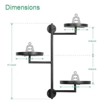 YFFSRJDJ Rotating Window Wall Plant Shelves Stand Holder, 3 Tiered Metal Floating Plant Shelf Hanger Indoor , Window Sill Gifts