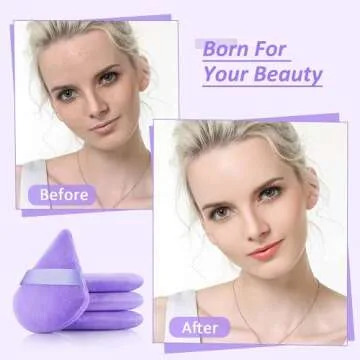 Triangle Powder Puffs for Flawless Makeup Application