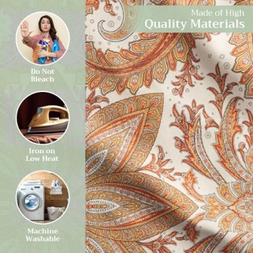 Kashmir Paisley 100% Cotton Napkins Set of 4 - Elegant Dining